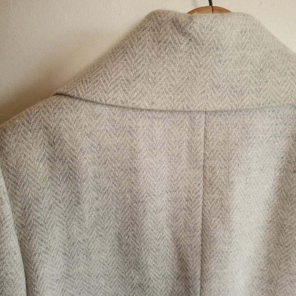 Lauren Ralph Lauren Wool Blend Peacoat Gray White Soft XL 14 W - Picture 10 of 11